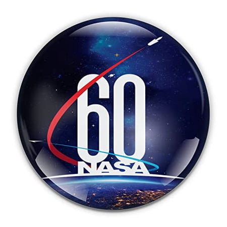 NASA 60 Years Anniversar Paperweight in Gift Box, 3 Inch Crystal Dome, Perfect for House Warming Gift