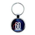 thumbnail image 1 of NASA 60 Years Anniversary Keychain with Epoxy Dome and Metal Keyring, 1 of 1