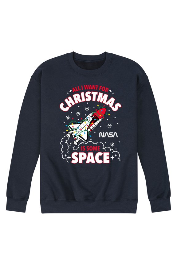 - All I Want For Christmas - Men's Crew Neck Fleece Pullover