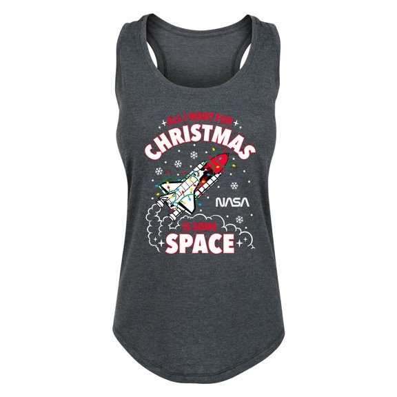 NASA - All I Want For Christmas - Women's Racerback Tank Top
