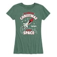 thumbnail image 1 of NASA - All I Want For Christmas - Women's Short Sleeve Graphic T-Shirt, 1 of 5