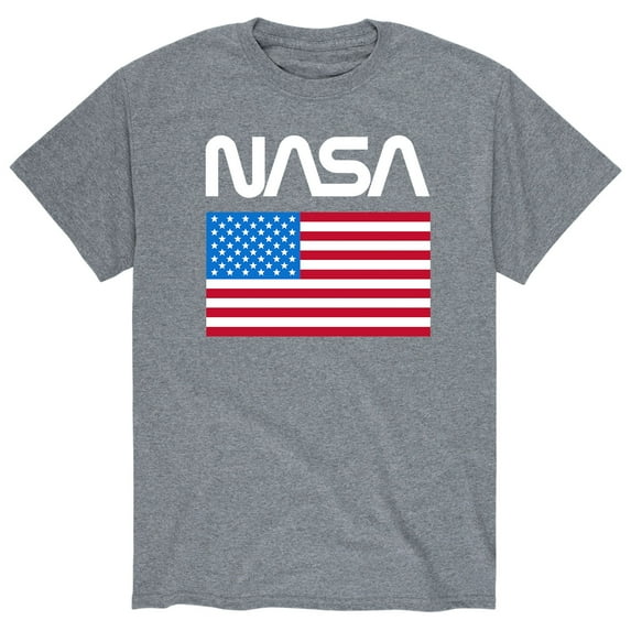 NASA - American Flag - Men's Short Sleeve Graphic T-Shirt