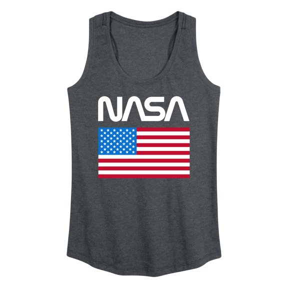 NASA - American Flag - Women's Racerback Tank Top