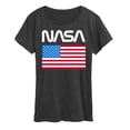 thumbnail image 1 of NASA - American Flag - Women's Short Sleeve Graphic T-Shirt, 1 of 5
