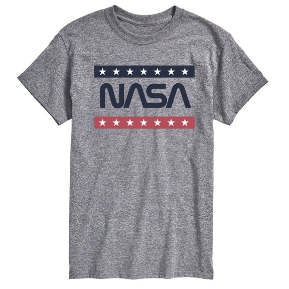 NASA - Blue and Red Stripes - Men's Short Sleeve Graphic T-Shirt
