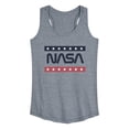 thumbnail image 1 of NASA - Blue and Red Stripes - Women's Racerback Graphic Tank, 1 of 5
