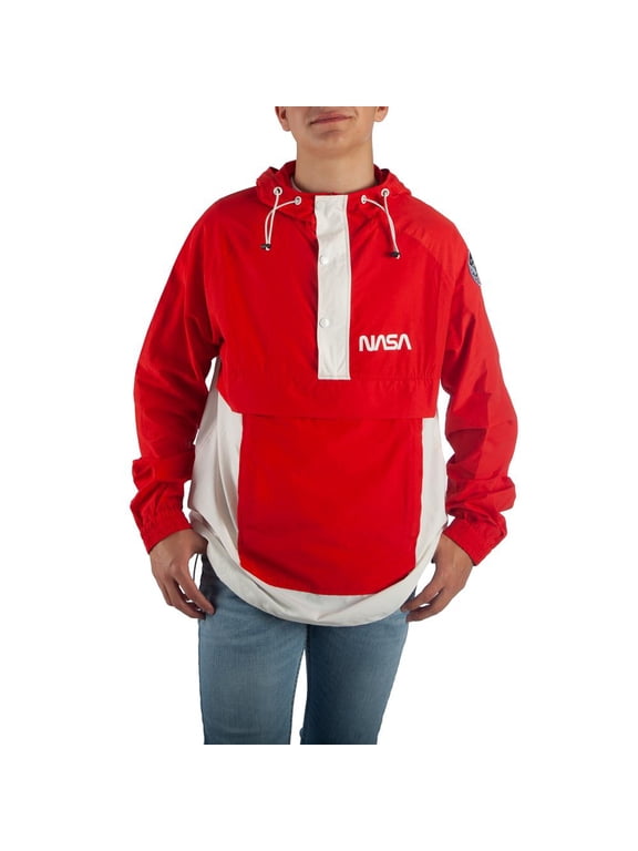 NASA Anorak Jacket NASA Apparel NASA Jacket - NASA Windbreaker NASA Gift-Large