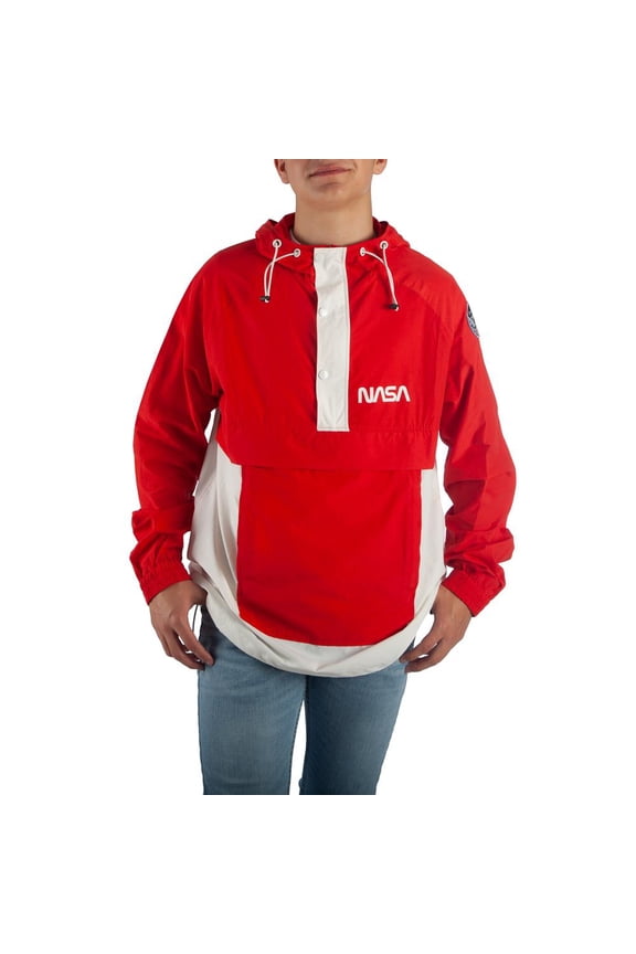 NASA Anorak Jacket NASA Apparel NASA Jacket - NASA Windbreaker NASA Gift-Large