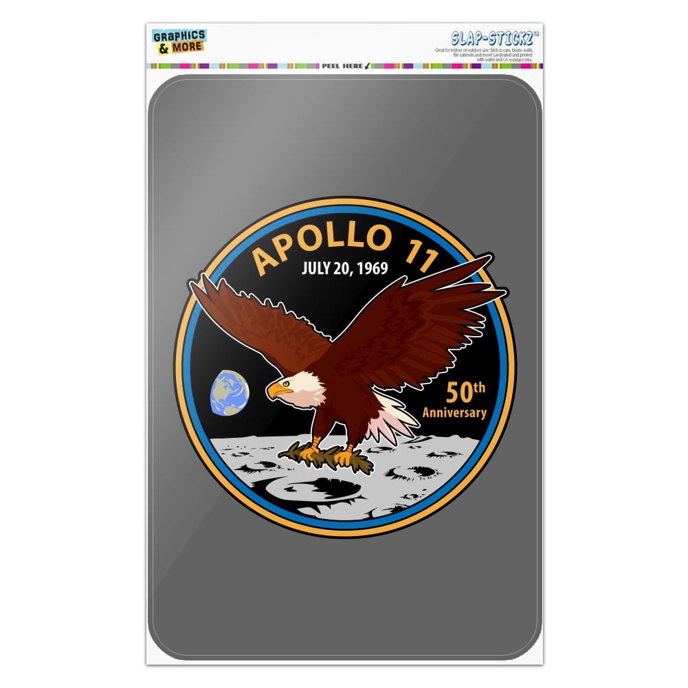 NASA Apollo 11 50th Anniversary Patch with Eagle on The Moon Home ...