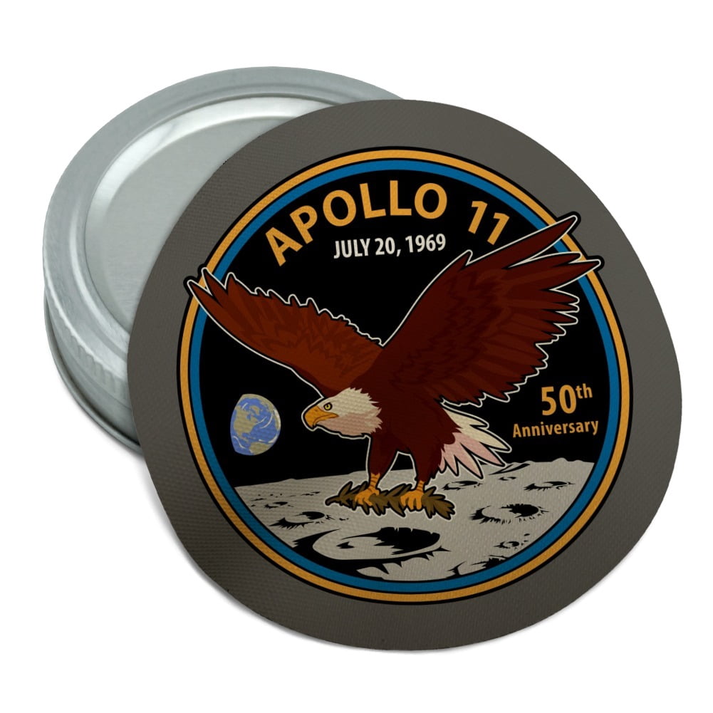 NASA Apollo 11 50th Anniversary Patch with Eagle on The Moon Round ...