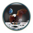 thumbnail image 1 of NASA Apollo 11 Paperweight in Gift Box, 3 Inch Crystal Dome, Perfect for House Warming Gift, 1 of 1
