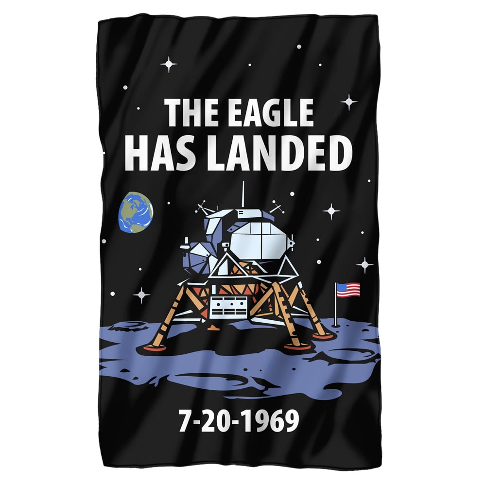 NASA Apollo 11 The Eagle Has Landed Fleece Blanket 36' x 58',Apollo 11 ...