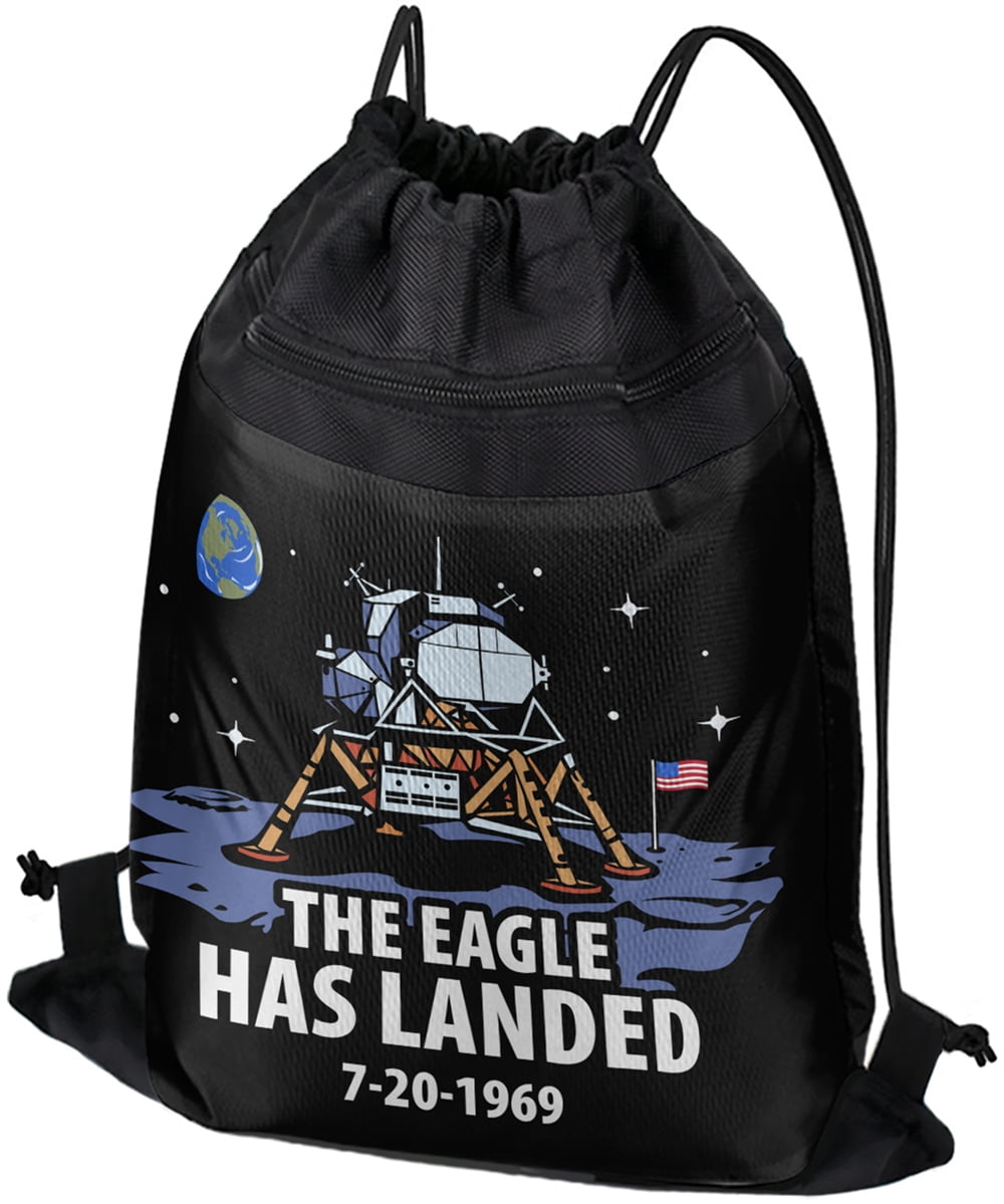 NASA Apollo 11 The Eagle Has Landed Moon Landing Drawstring Backpack ...