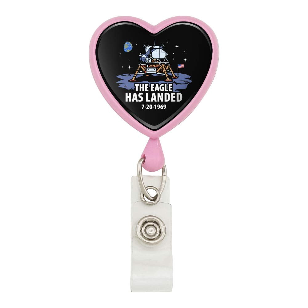 NASA Apollo 11 The Eagle Has Landed Moon Landing Heart Lanyard ...