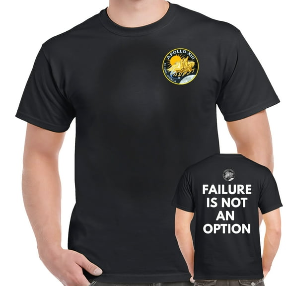 NASA Apollo 13 Failure Is Not An Option Double Sided T-Shirt-XXL