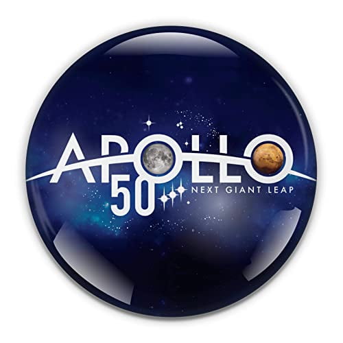 NASA Apollo 50 Year Anniversary Paperweight in Gift Box, 3 Inch Crystal Dome, Perfect for House Warming Gift
