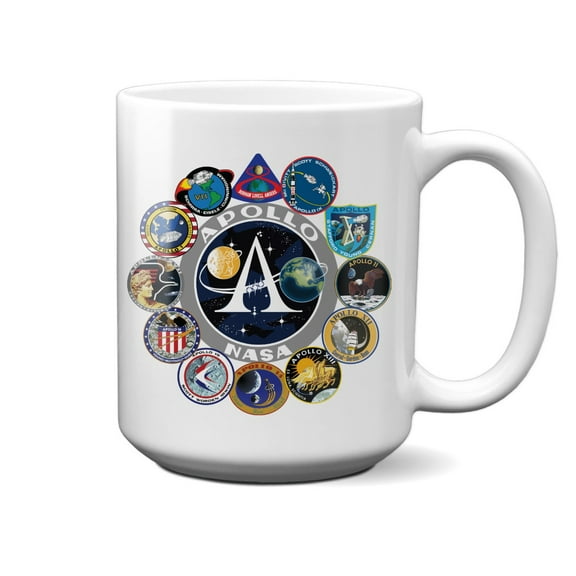 NASA Apollo Program Mission Logos 15oz Mug