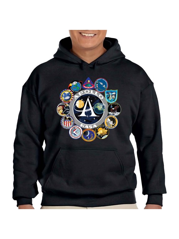 NASA Apollo Program Mission Logos Pullover Hoodie-3XL