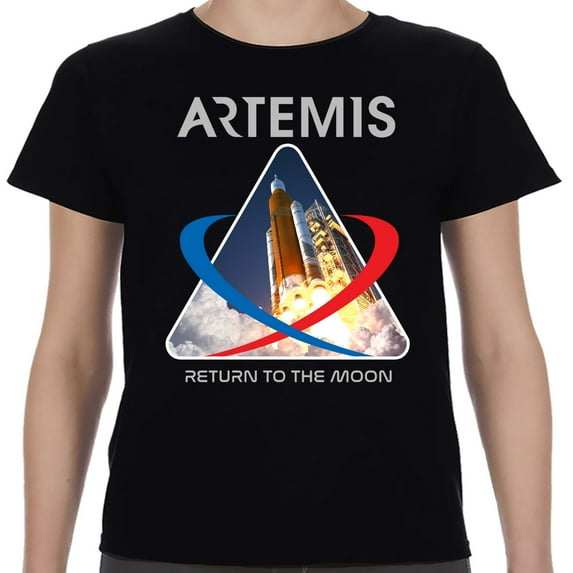 NASA Artemis 1 Launch Unisex Black Shirt-Unisex M