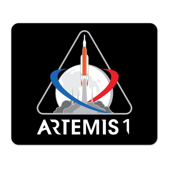 NASA Artemis 1 Mission Logo Mouse Pad 1/4 Thick