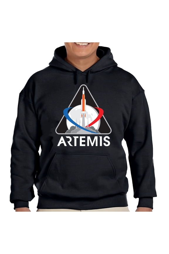 NASA Artemis 1 Mission Logo Pullover Hoodie-Large