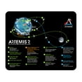 thumbnail image 1 of NASA Artemis 2 Flight Path Mouse Pad 1/8 Thick, 1 of 2