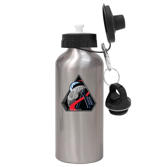 NASA Artemis 2 Logo Silver Aluminum Water Bottle