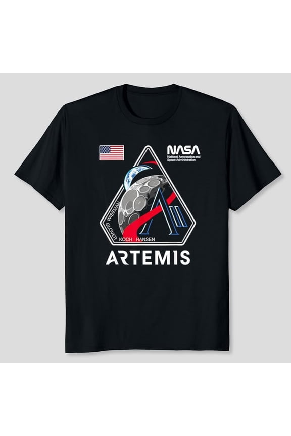 NASA Artemis II Mission Patch Logo Moon Space Program 2026 T-shirt Sizes S-5XL Googate