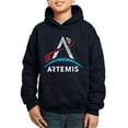 thumbnail image 1 of NASA Artemis Logo - Boy's Word Art Hooded Sweatshirt, 1 of 2