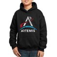 thumbnail image 1 of NASA Artemis Logo - Boy's Word Art Hooded Sweatshirt, 1 of 2