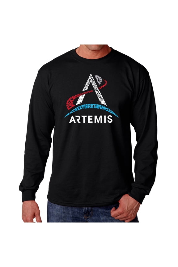 NASA Artemis Logo - Men's Word Art Long Sleeve T-Shirt