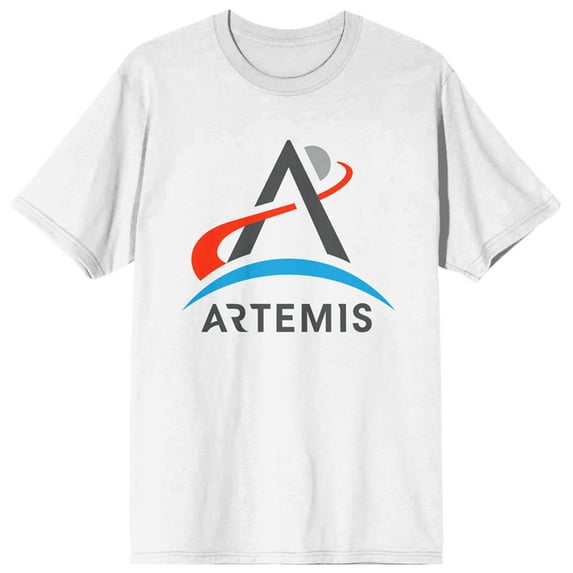 NASA Artemis Logo Women's White T-shirt-Medium