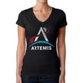 thumbnail image 1 of NASA Artemis Logo - Women's Word Art V-Neck T-Shirt, 1 of 2