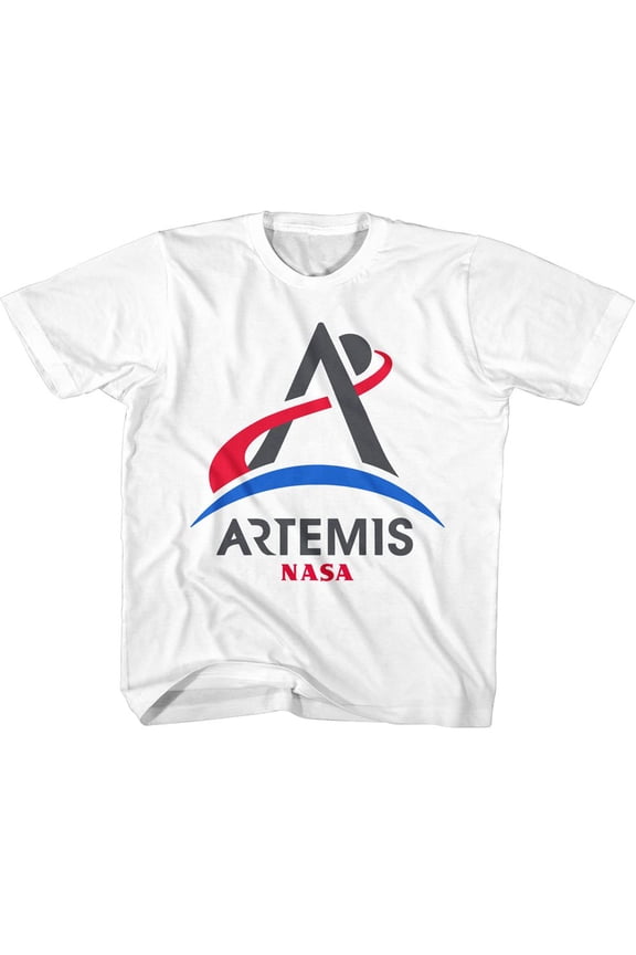 NASA Artemis Program Logo White Youth T-Shirt