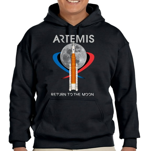 NASA Artemis Return To The Moon Pullover Hoodie-Medium