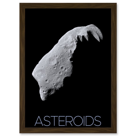 NASA Asteroid 243 Ida Space Poster Artwork Framed Wall Art Print A4