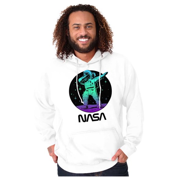 Astronaut Dab on the Moon Funny Unisex Plus Size Hoodie Brisco Brands 5X