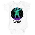 thumbnail image 1 of NASA Astronaut Dab on the Moon Funny Romper Boys or Girls Infant Baby Brisco Brands NB, 1 of 7