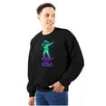 thumbnail image 1 of NASA Astronaut Dab on the Moon Funny Sweatshirt for Men or Women Brisco Brands S, 1 of 6