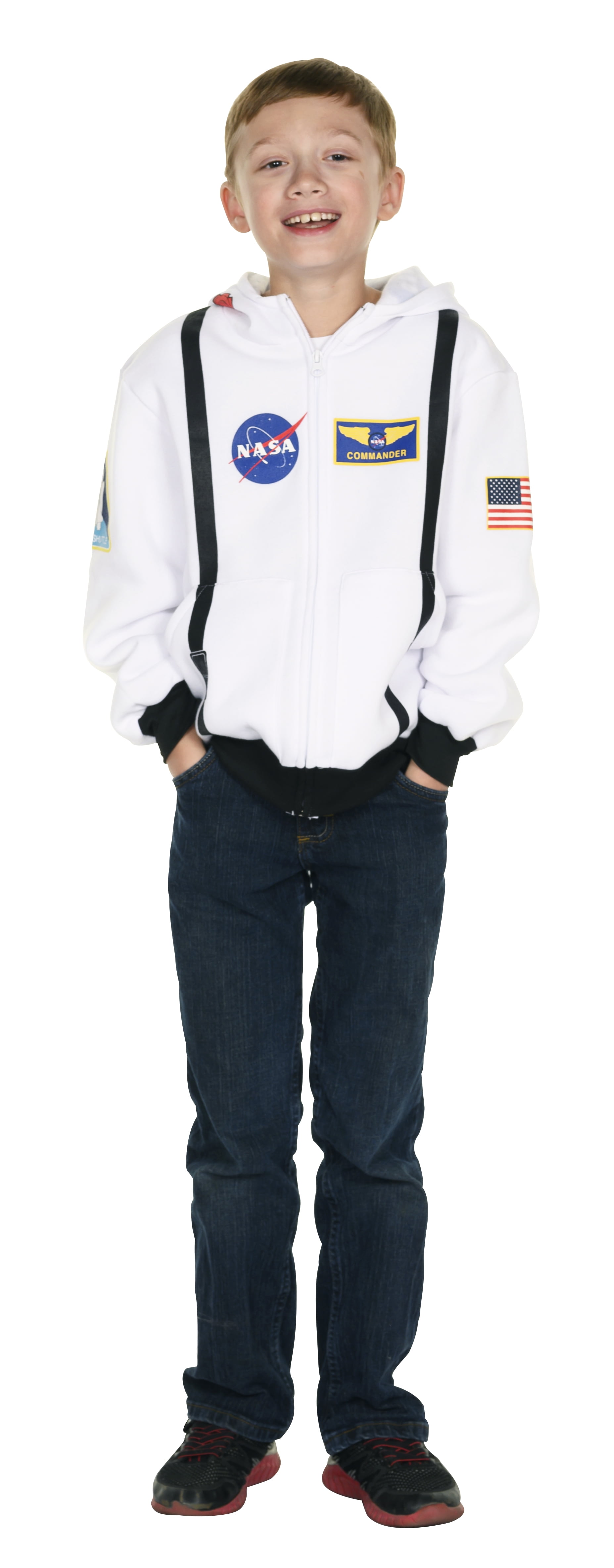 NASA Astronaut Hoodie, White, Youth Size Large by Jamaica Ubuy
