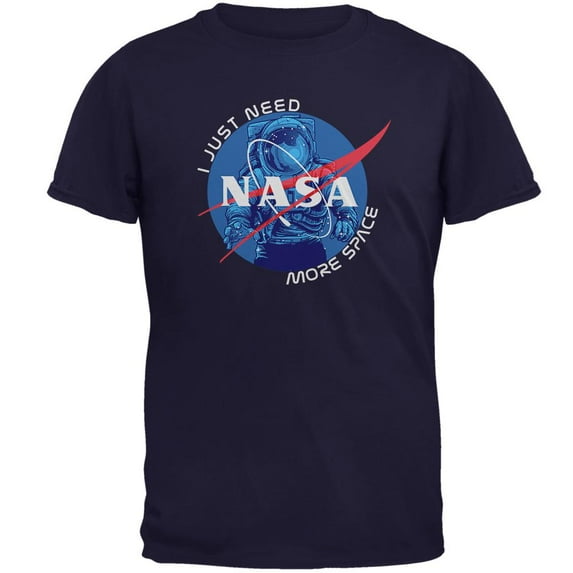 NASA Astronaut I Just Need More Space Mens T Shirt Navy 3X-LG