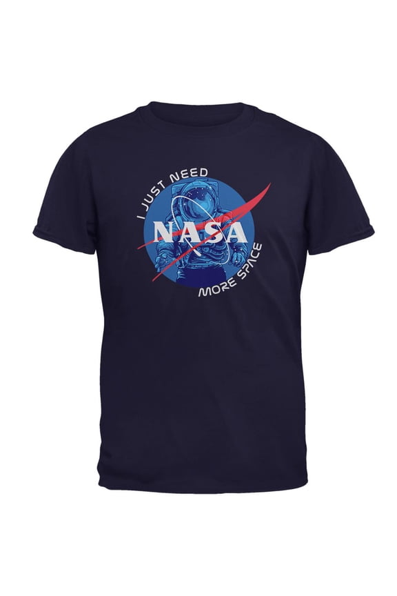 NASA Astronaut I Just Need More Space Mens T Shirt Navy 4X-LG