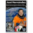 thumbnail image 1 of NASA Astronaut José Hernández - Mexican American in Space - NEW Poster, 1 of 3