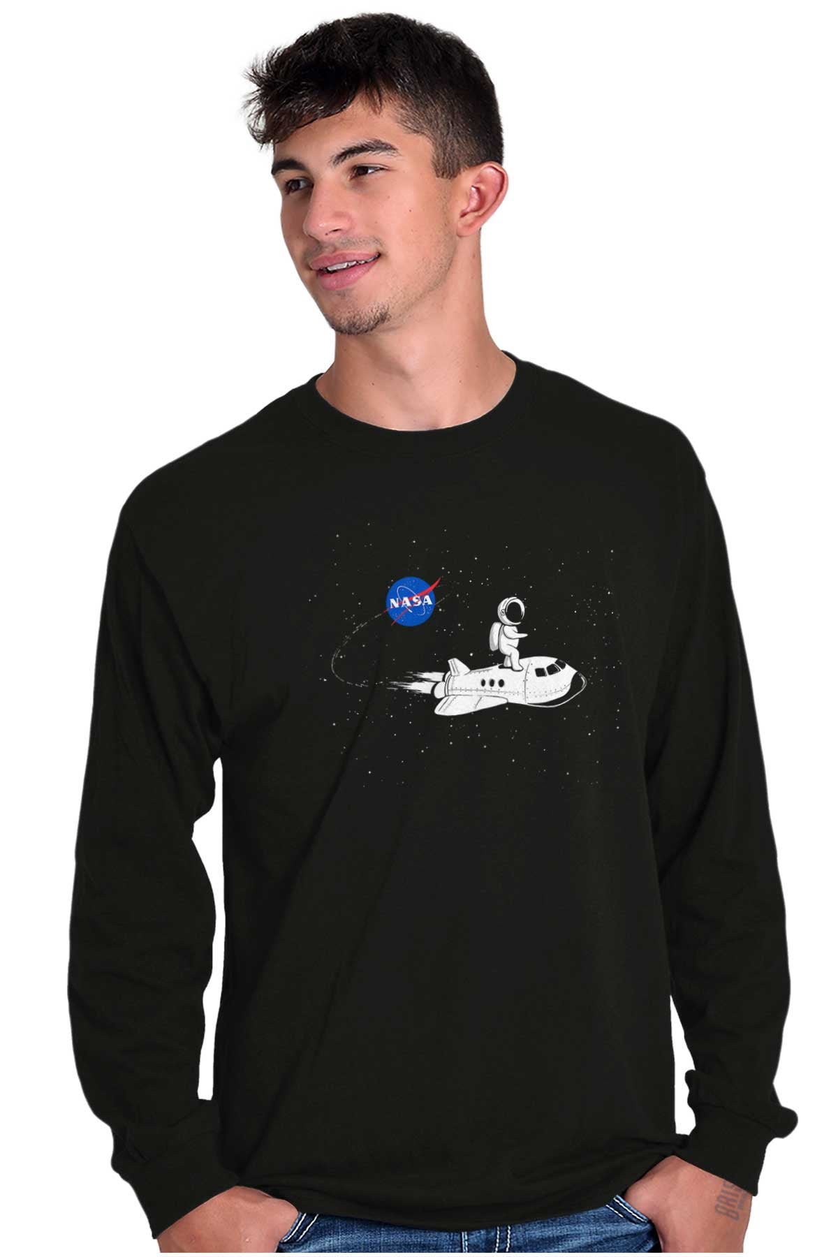 NASA Astronaut Space Shuttle Surfing Long Sleeve TShirt Men Women ...