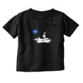 thumbnail image 1 of NASA Astronaut Space Shuttle Surfing Toddler Boy Girl T Shirt Infant Toddler Brisco Brands 12M, 1 of 6