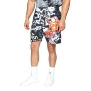 NASA Astronaut Spaceman Mens Black & White Tie Dye Shorts - 2XL