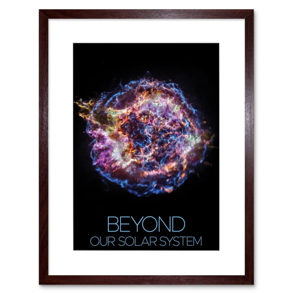 NASA Beyond Solar System Cassiopeia A Supernova Remnant Poster Artwork Framed Wall Art Print 9X7 Inch