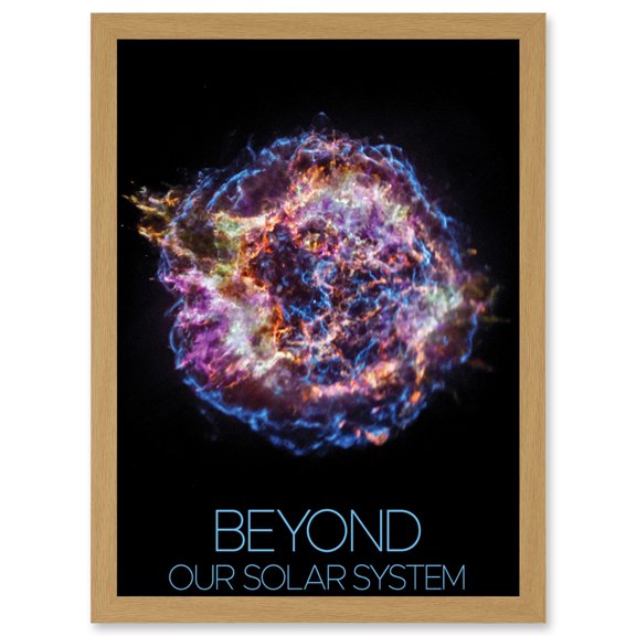 NASA Beyond Solar System Cassiopeia A Supernova Remnant Poster Artwork Framed Wall Art Print A4