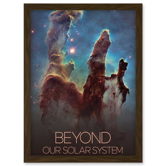 NASA Beyond Solar System Eagle Nebula’s Pillars of Creation Poster Artwork Framed Wall Art Print A4