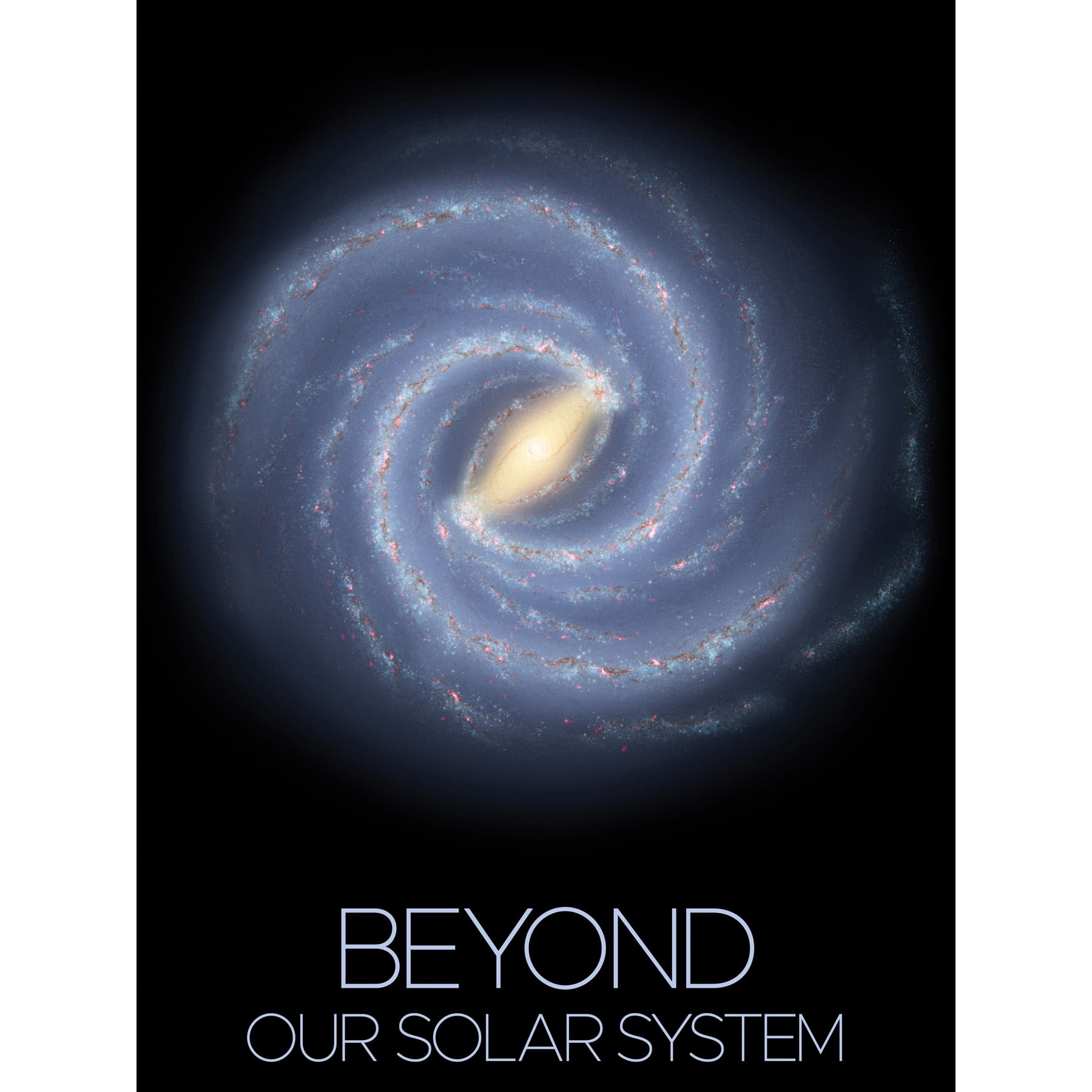 NASA Beyond Solar System Milky Way Spiral Galaxy Poster Extra Large XL Wall Art Poster Print